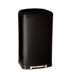 VIDAXL || Curver || WOOOD Winkel 17 5Five Prullenbak/pedaalemmer - Zwart - Metaal - 30 Liter - 34 X 61 Cm