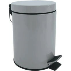 VIDAXL || Curver || WOOOD Winkel 9 MSV Badkamer/toilet Pedaalemmer - Grijs - 3 Liter - 17 X 25 Cm